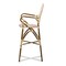 Baxton Studio Marguerite Beige and Red Bamboo Style Stackable Bistro Bar Stool 150-8984 - alternate 4